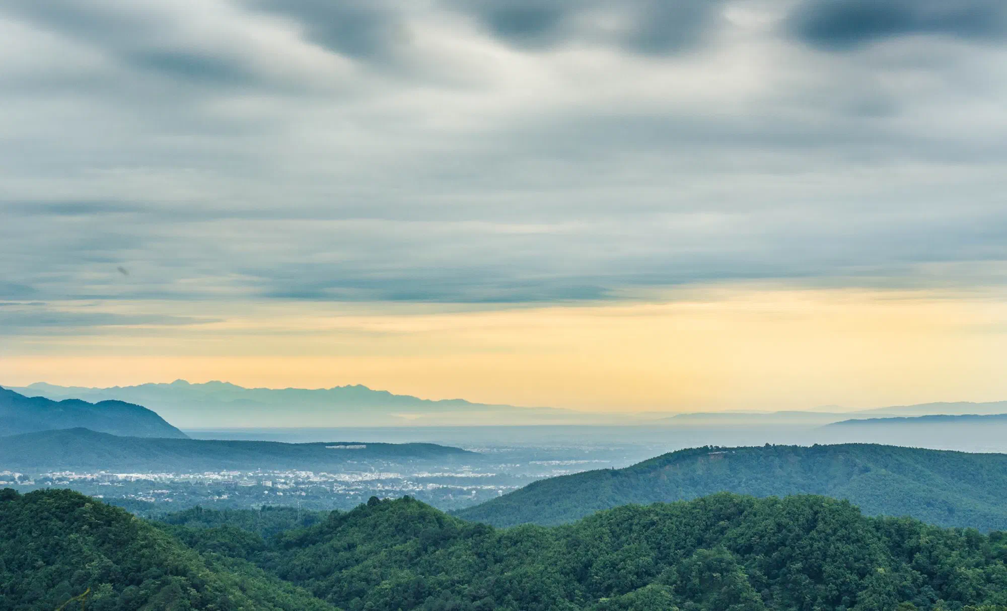 Forested hills around Dehradun